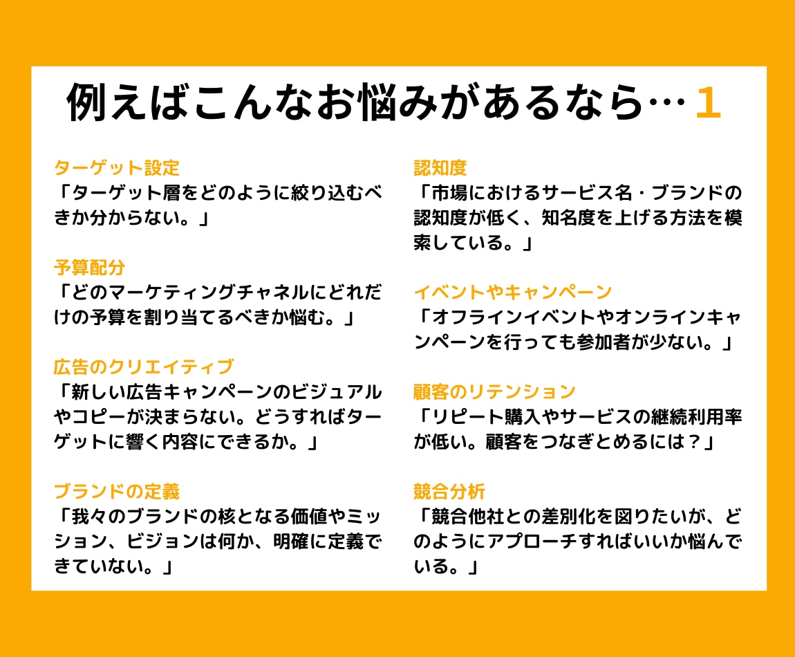 マーケティング・宣伝・WEB活用のお悩み伺います 広告、SNS、デザイン、ブランド戦略…お気軽に イメージ2