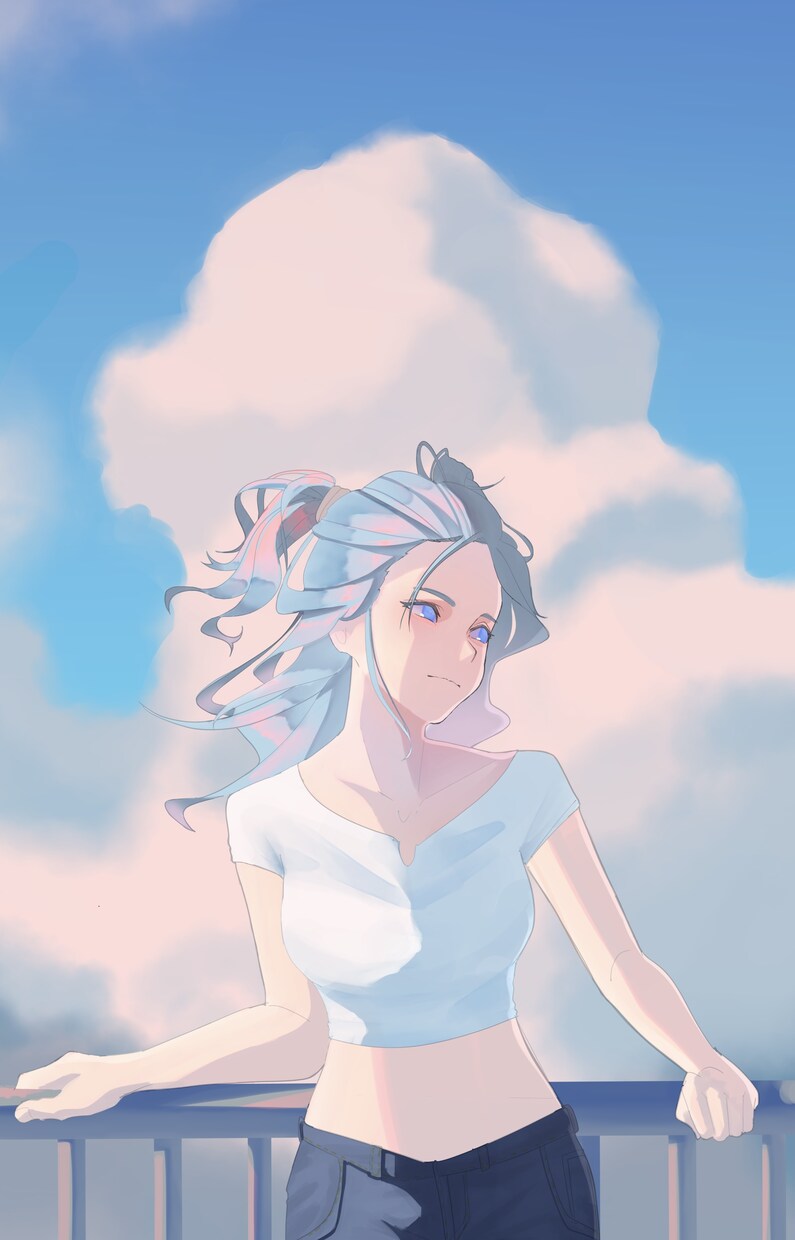 イケてる厚塗り気味イラストを仕上げます アニメ調で雰囲気のある厚塗りイラストを作成致します! イメージ4