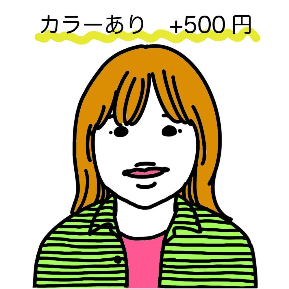 シンプル線画似顔絵お描きします SNSアイコンにぴったり！シンプルに特徴をとらえます イメージ4
