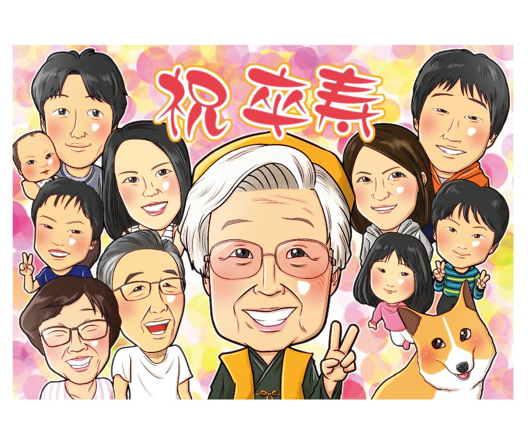 愛犬の記念日や贈り物に★ペットの似顔絵描きます 鮮やかで可愛いタッチだから映える！★高画質データ無料★ イメージ7