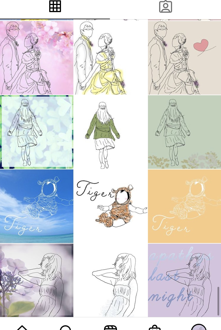 アイコンにもおすすめ！線画イラスト作成いたします シンプルな線画イラストを背景違いで3パターン納品いたします！ イメージ2