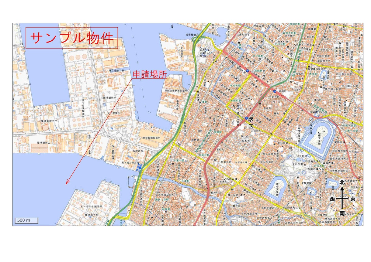 道案内の図面が作成できます わかりやすい道案内の図や付近見取図を作成致します。 イメージ1