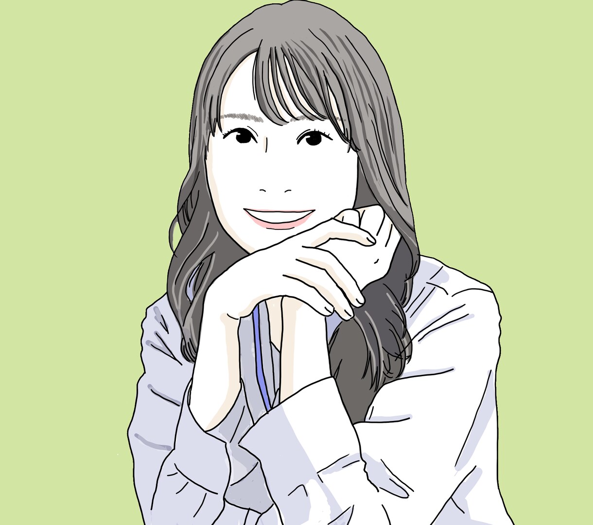 写真をもとに、似顔絵お描きします 写真は恥ずかしいけど、雰囲気は伝えたい方におすすめです！ イメージ3
