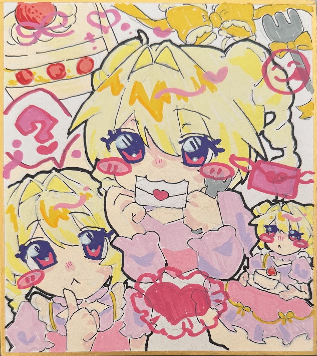 あなただけの色紙イラストをお描きします 色紙にあなたの魅力を詰め込みます♡ イメージ3