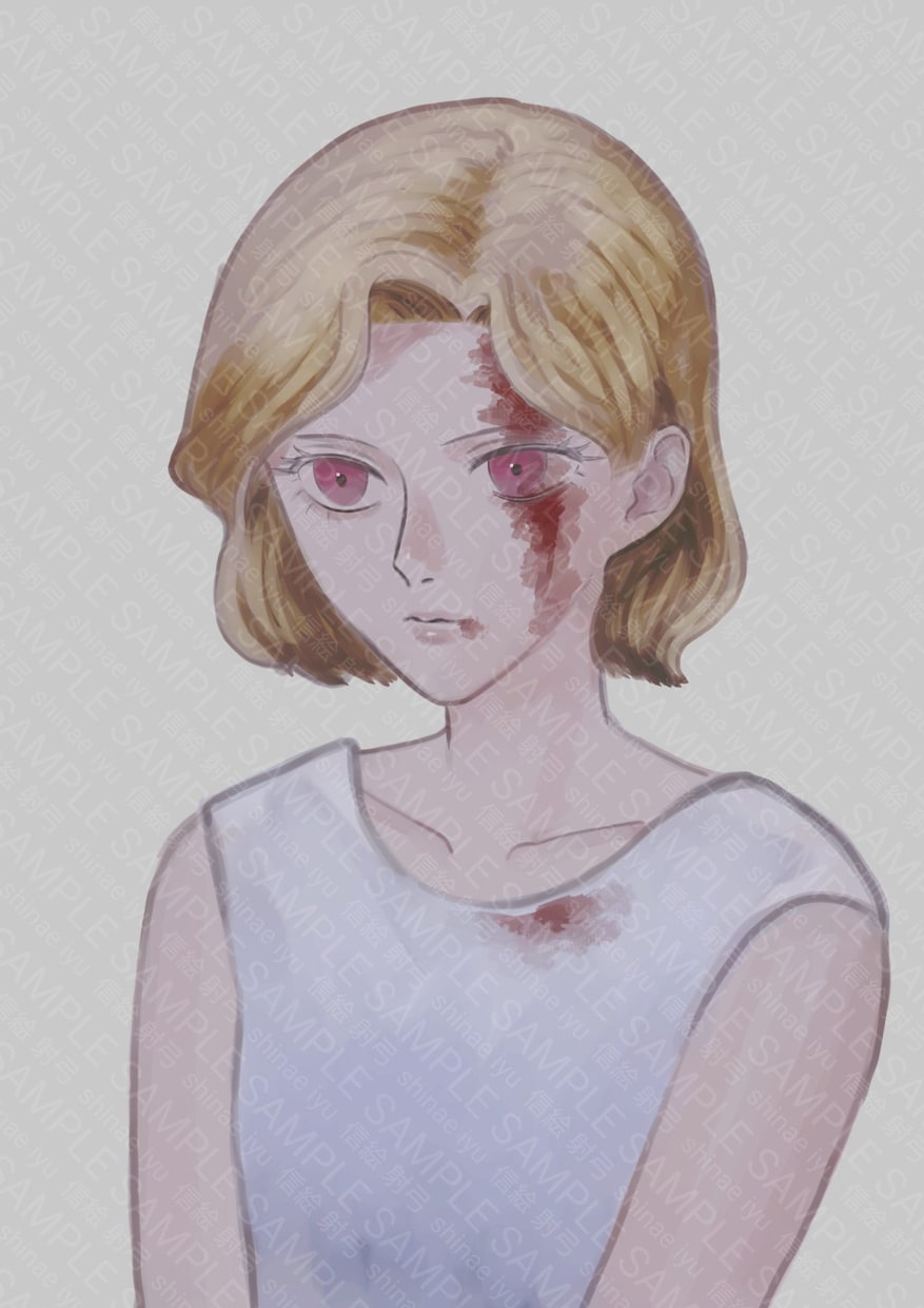 シリアスな女性のイラスト描きます 落ち着いた色味と、シリアスな表情のアイコンを使いたい方へ イメージ1