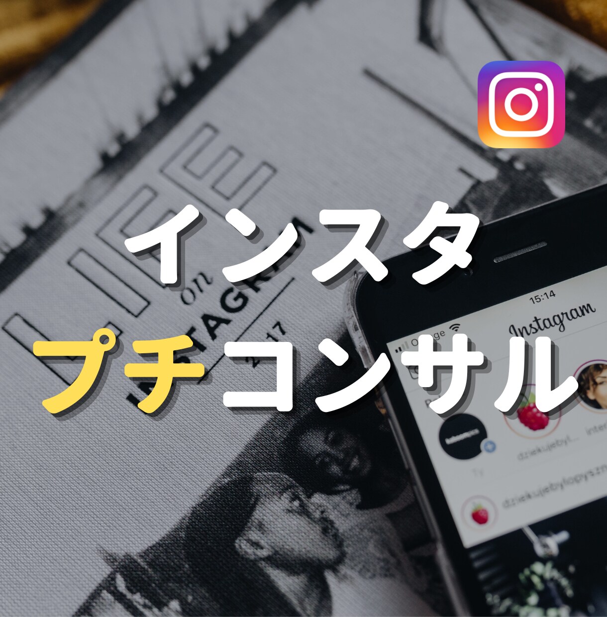 現役プロがInstagramのプチコンサルをします 高額コンサルは無理でもプロの助言で効率的な運用をしたい方へ！ イメージ1