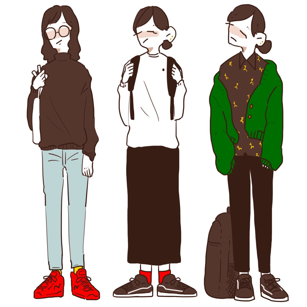 オシャレなアイコンを描きます あなたのお気に入りのお洋服をイラストにさせてください！ イメージ1