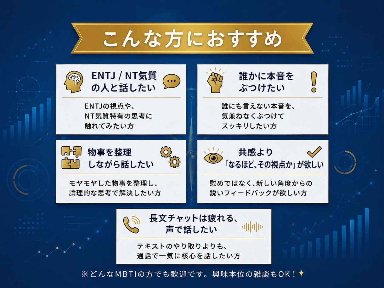 本気で解決したい人！指揮官がMBTIで導きます 出品記念・先着5名様限定セール！本気で現状を変えたい方へ！ イメージ6