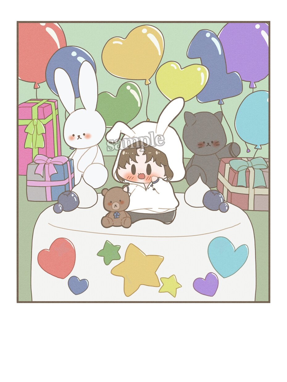 ミニキャラアイコン･ヘッダー描きます かわいいミニキャライラスト描きます！.ﾟ･*. イメージ4