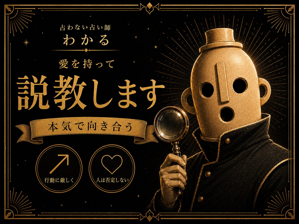 愛を持って、説教します 変わりたい人へ、誰も言ってくれない本気の説教を。 イメージ1
