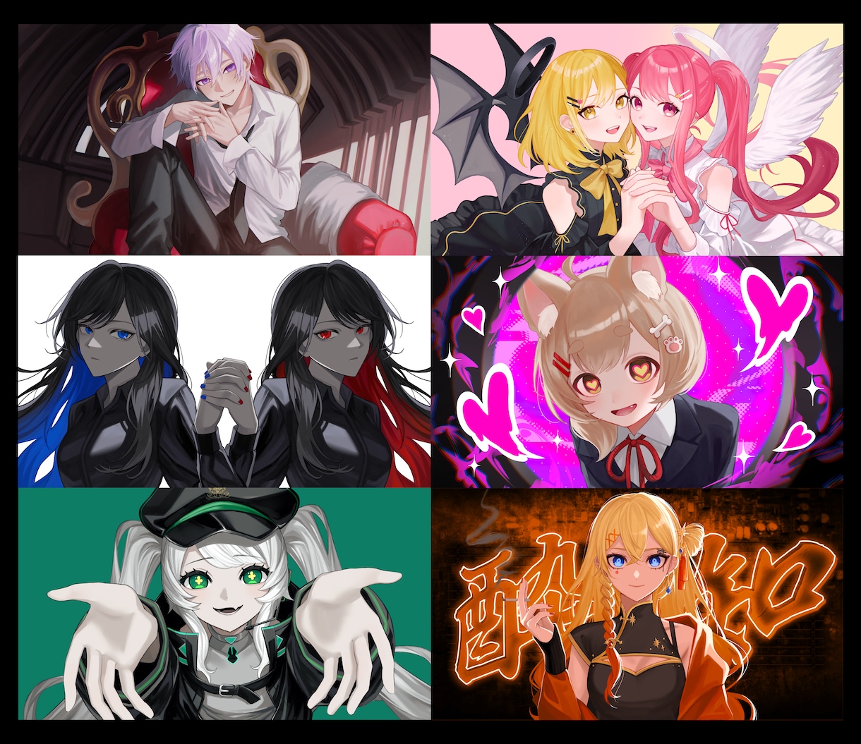 歌ってみた・オリジナルMV用イラストを制作します 可愛いからかっこいい！様々な自分を表現したいあなたに！ イメージ3