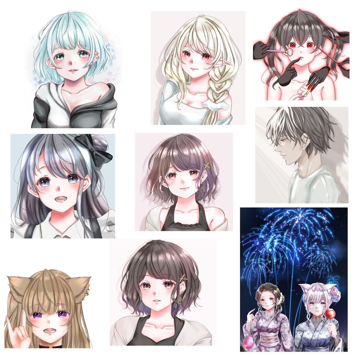配信アプリIRIAMで使える立ち絵を作成します オリジナル立ち絵を作成します！ イメージ3
