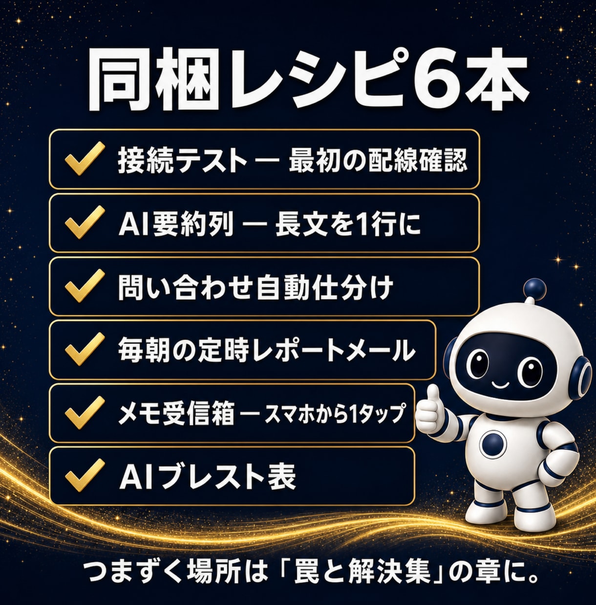 ノーコードAI自動化Makeの教科書を渡します コピペで組めるレシピ6本同梱|ブラウザだけ・無料枠でOK イメージ3