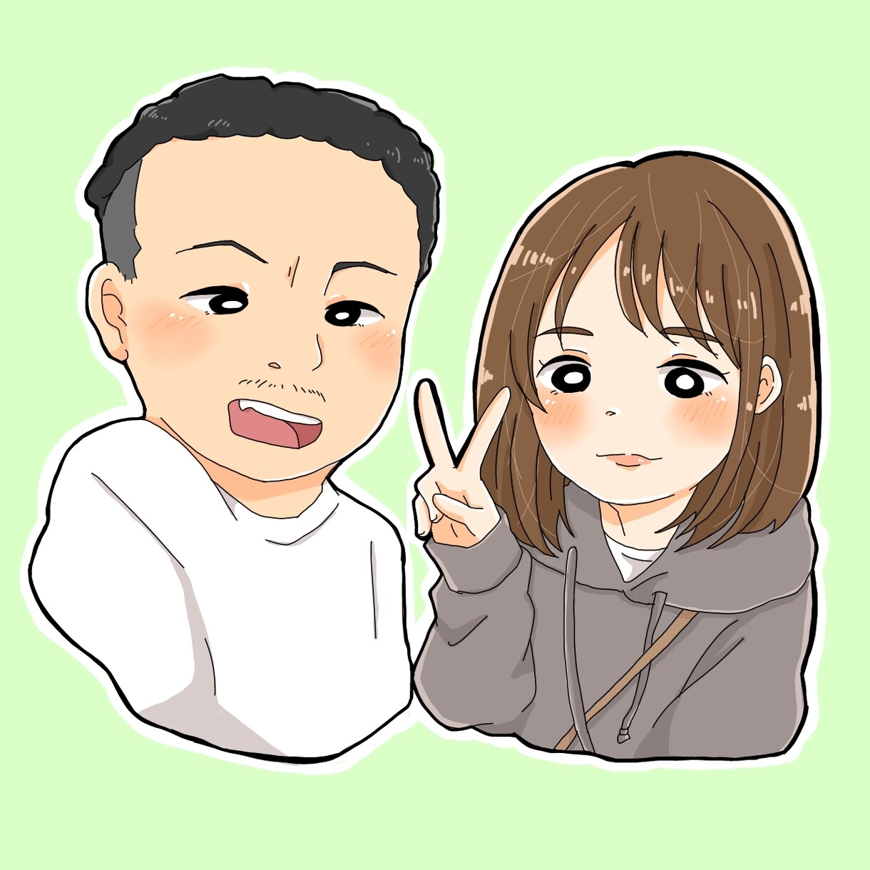 似顔絵イラスト描きます いただいたお写真を元に可愛くイラスト化！ イメージ6