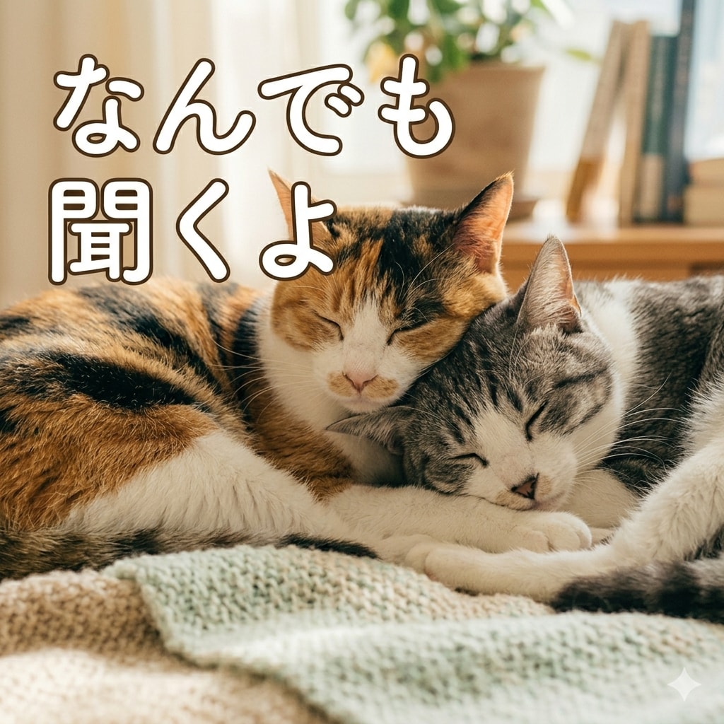 どんな話でも聞きます 辛いこと、悲しいこと、嬉しいこと、恋愛について、なんでも！ イメージ1