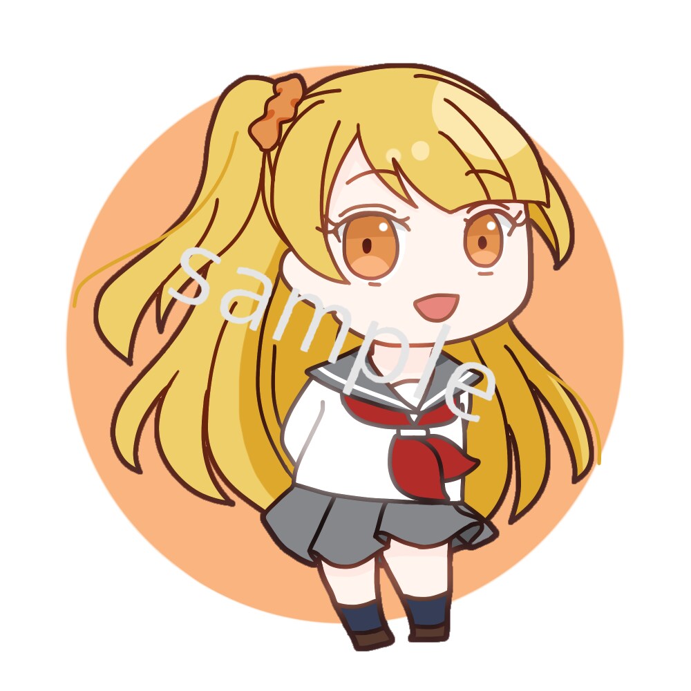 かわいい！アイコン用のミニキャラを描きます 男女キャラ問わず、お気軽にご相談ください！ イメージ2
