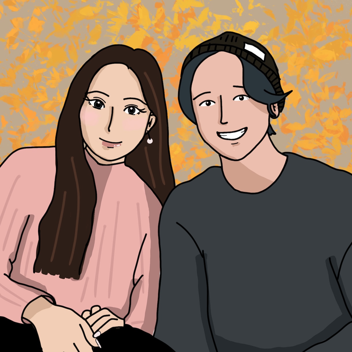即日お渡し可◎SNS用アイコン等の似顔絵制作します その他お子様の似顔絵や、家族写真・カップルなども◎ イメージ3