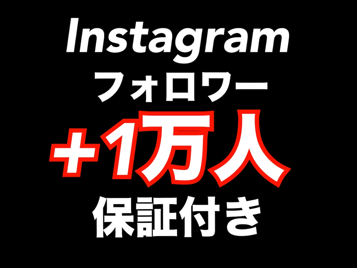 Instagramフォロワー＋1万人以上増やします ✨Instagram複垢振り分け可能✨ゆっくり増加可能！ イメージ1