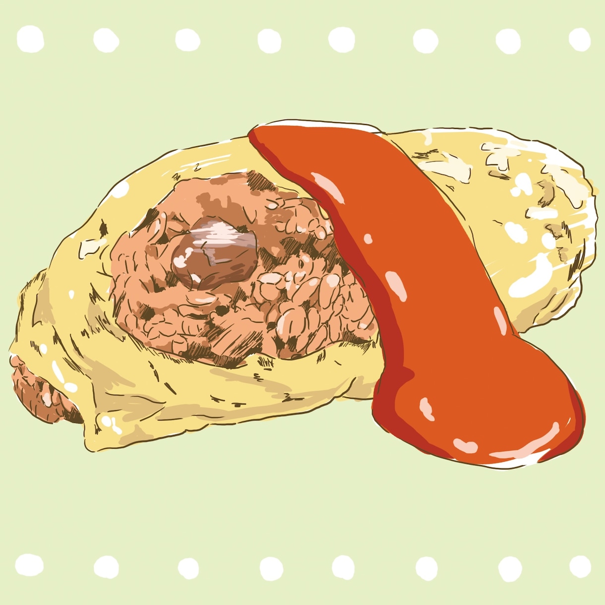 食べ物の写真をトレースしてイラスト化します メニュー表等に使うイラストにいかがでしょうか？ イメージ3