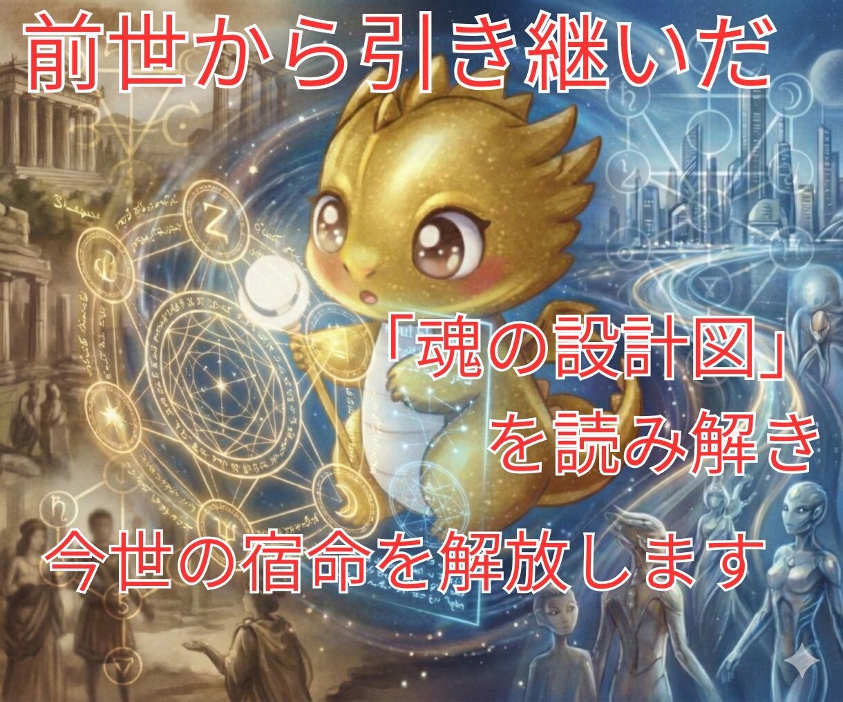 前世の魂の設計図を読み解き、今世の宿命を解放します あなたが生まれた時に宿命は決まっています イメージ1
