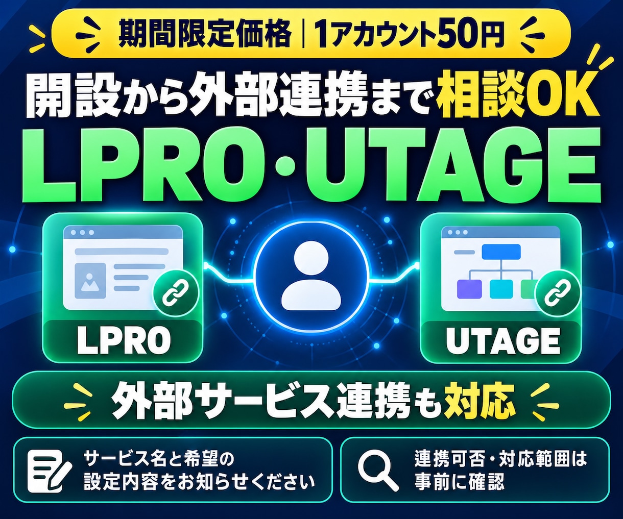アメリカ版 LINE公式アカウントの開設代行します ココナラ最安値に挑戦！画像・名前の一括設定／外部連携も対応 イメージ4