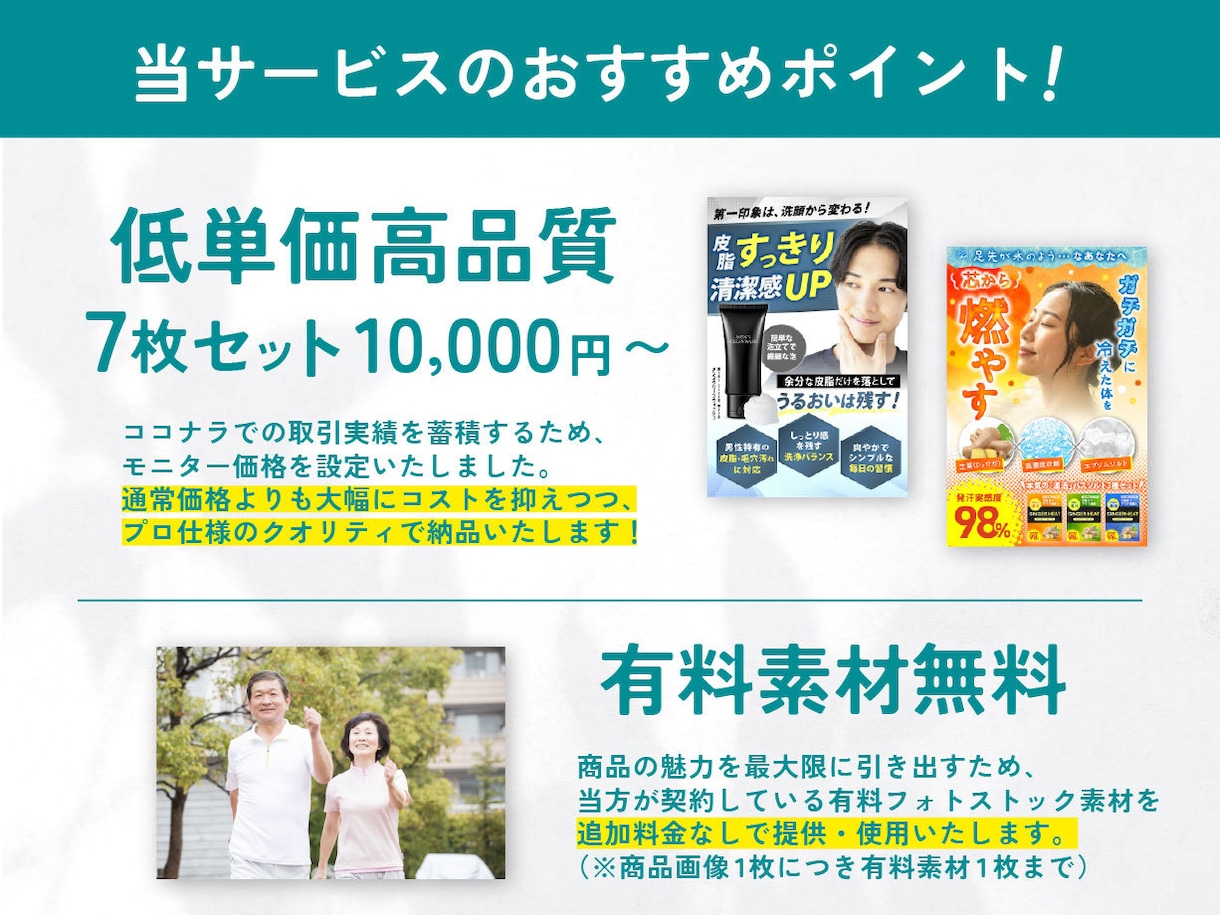 7枚10,000円〜！現役セラーが商品画像作ります 現役セラーだからわかる「欲しい！」のツボを形にします！ イメージ2