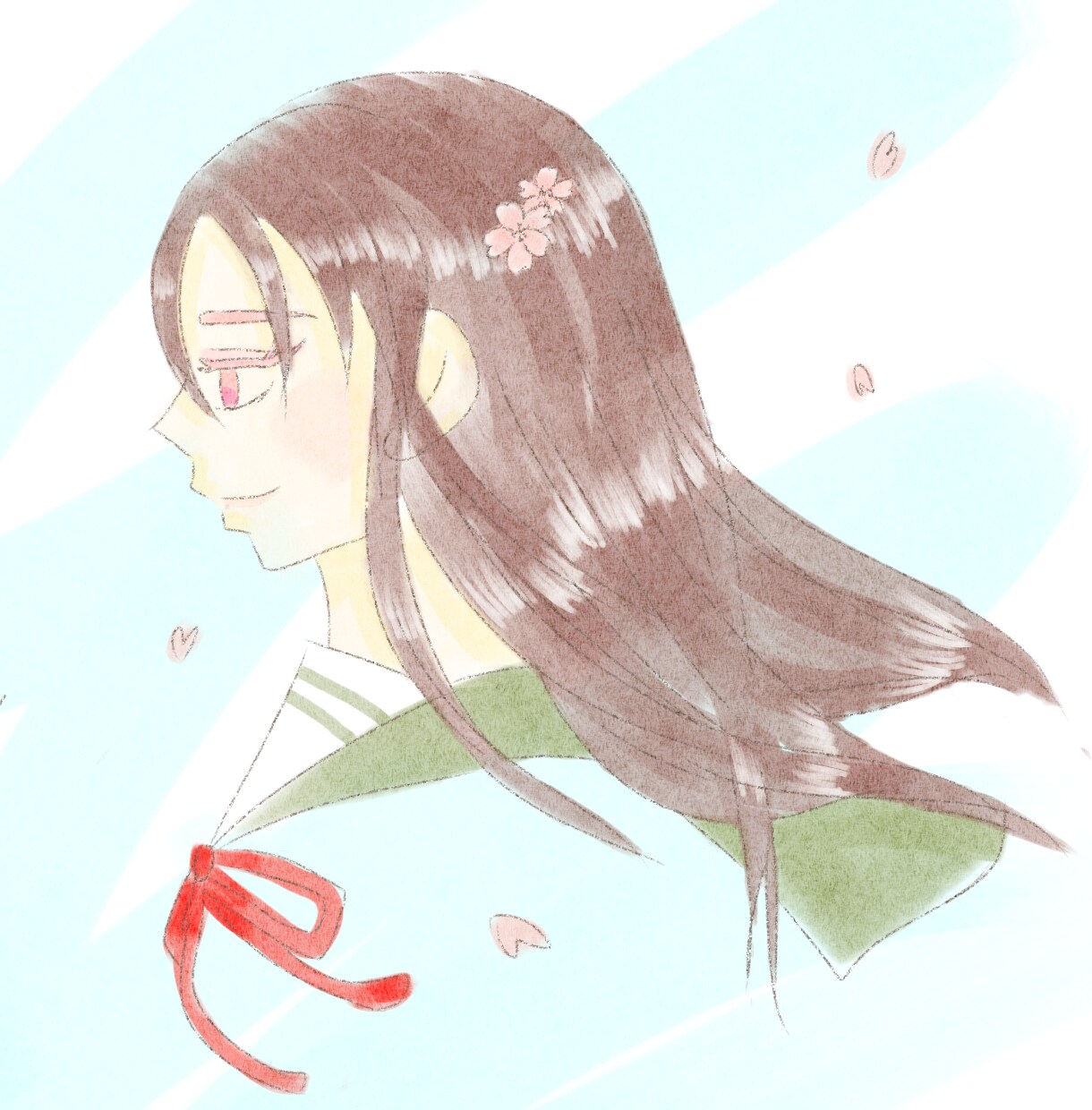 ふんわりタッチのやさしい水彩風イラスト描きます 【格安】【即納】あなただけのSNSイラストやアイコン イメージ6