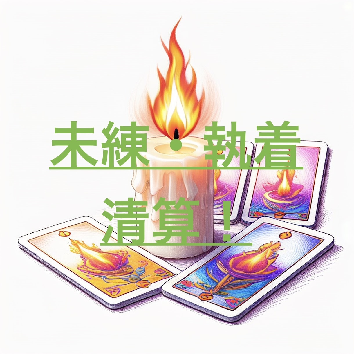 復縁未練‼️執着‼️を清算し幸せ掴むタロットします 否定ゼロ❣️彼への未練を忘れたいあなたの現実的な道を示します イメージ1
