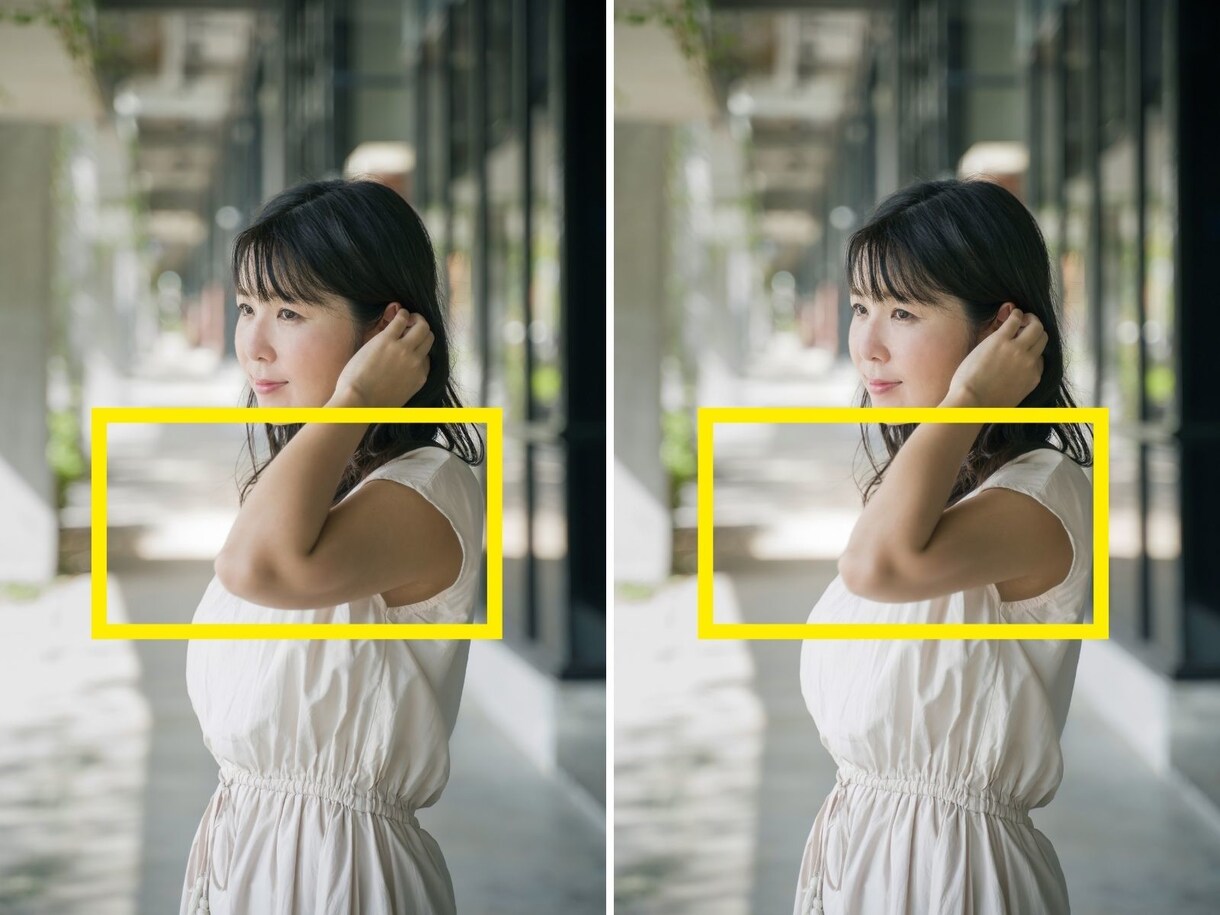 ウェディングフォトの人物写真レタッチします 10枚から対応♪ 痩身、シワ消し、美肌、バストアップなど イメージ5