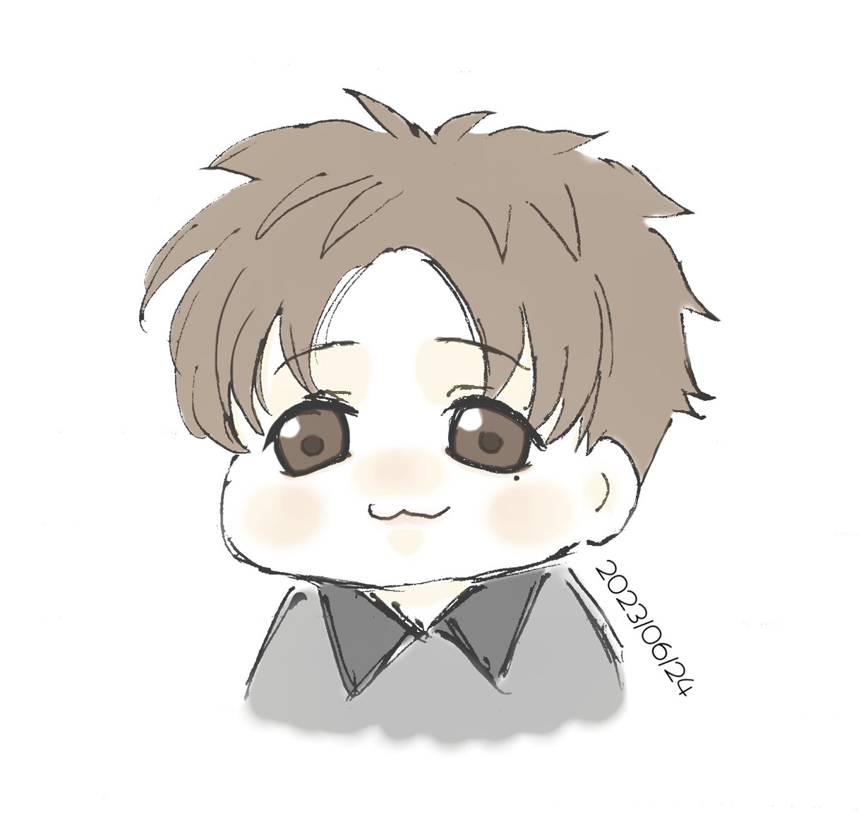 全力でイラスト系の似顔絵描きます 繊細で手書き感たっぷりの絵柄です。 イメージ3