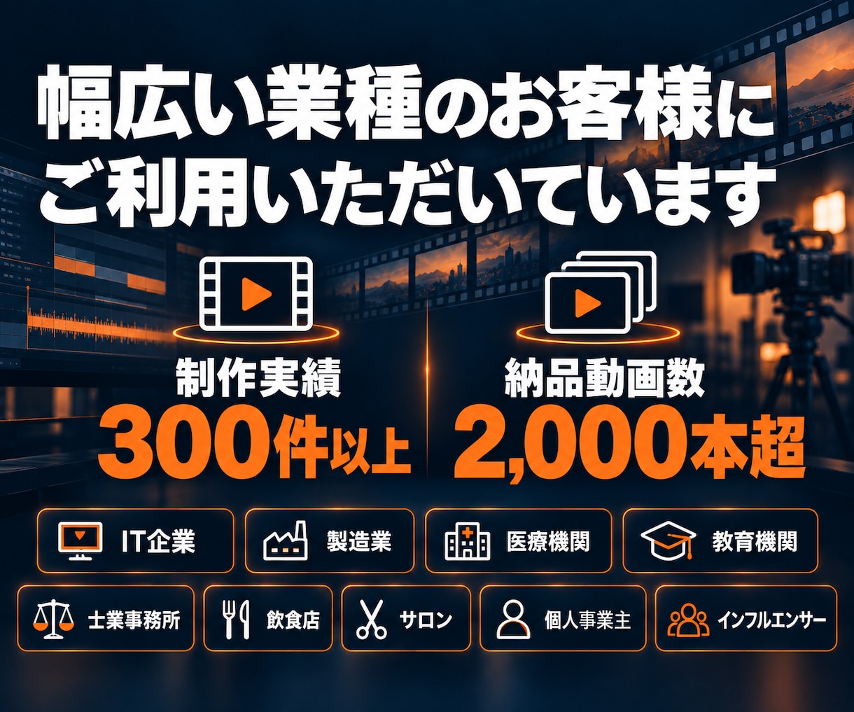 広告動画・PR動画・アニメーション動画制作します 企画から制作まで丸ごと。30秒動画が一律5万円 イメージ5