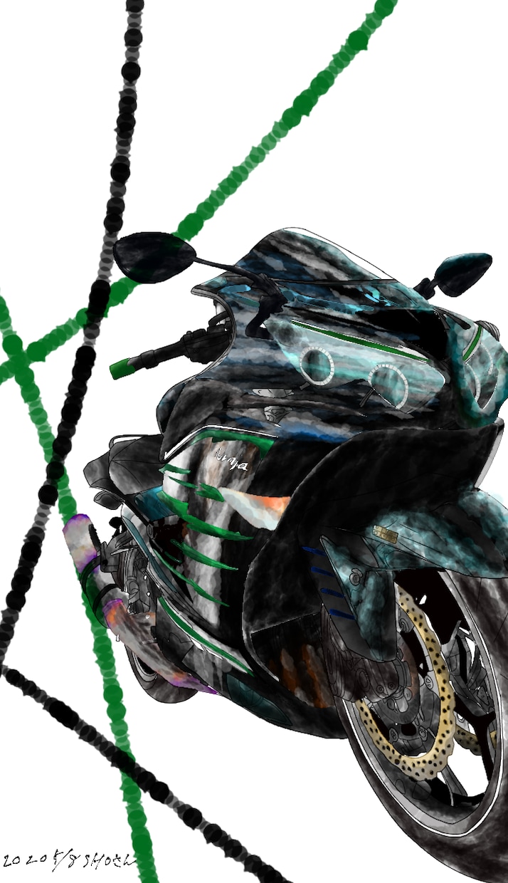 ライダー向けのイラストを出品します バイクorヘルメットなどのイラストを出品します イメージ4