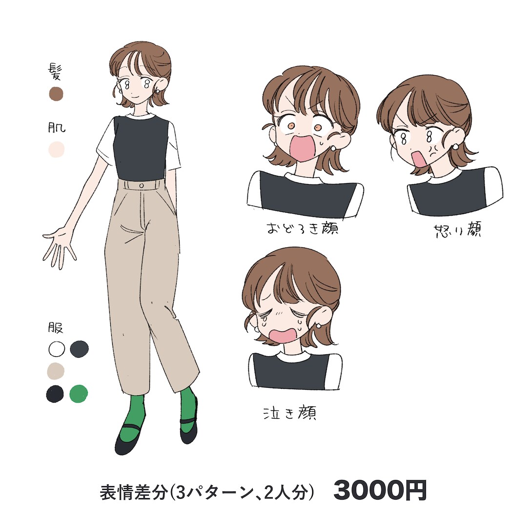 LP漫画・広告漫画のキャラデザします トレンドをおさえ、ターゲットに響くキャラをご提案 イメージ6