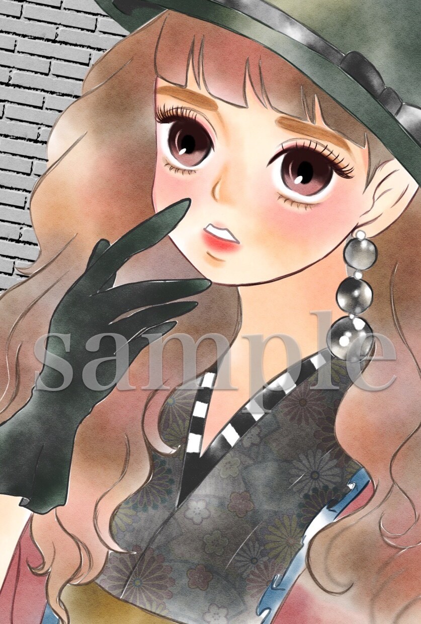 水彩風、人物のイラストお描きいたします ホームページ、ブログやその他SNSなどの挿絵をお求めの方へ＊ イメージ4