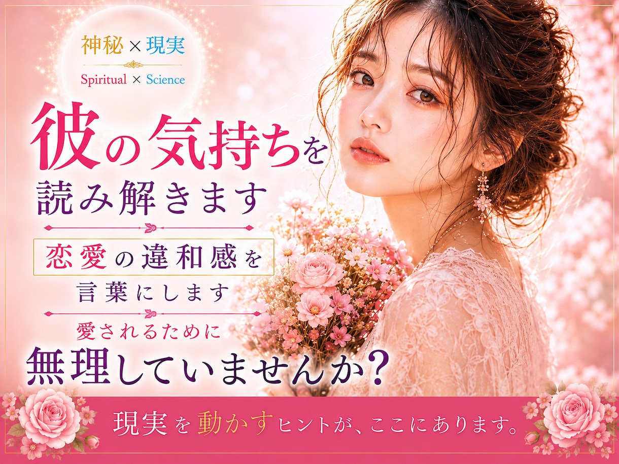 彼の気持ち☘️対話してあなたに伝えます 現実を動かすヒント✨ここにあります！ イメージ1