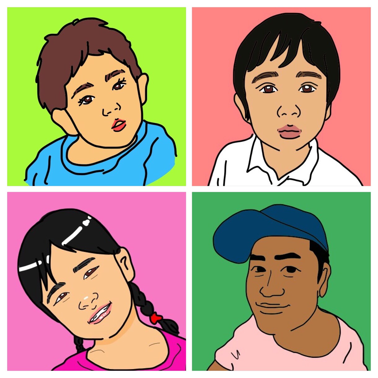 似顔絵アイコン描きます LINEやフェイスブック、インスタのアイコンにオススメ イメージ1