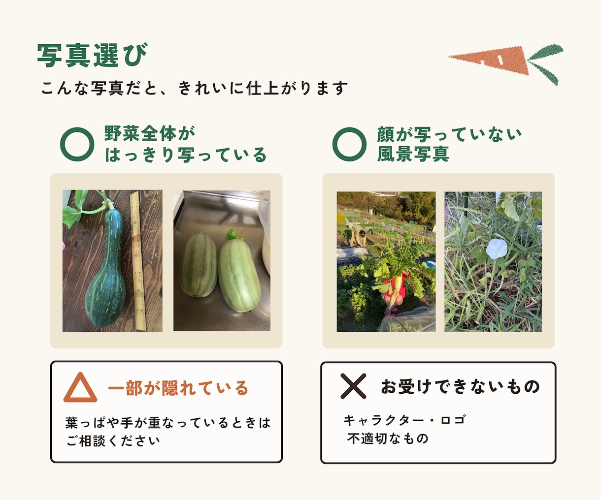 育てた野菜をLINEスタンプにします 家庭菜園の収穫を、家族で使える思い出に イメージ4