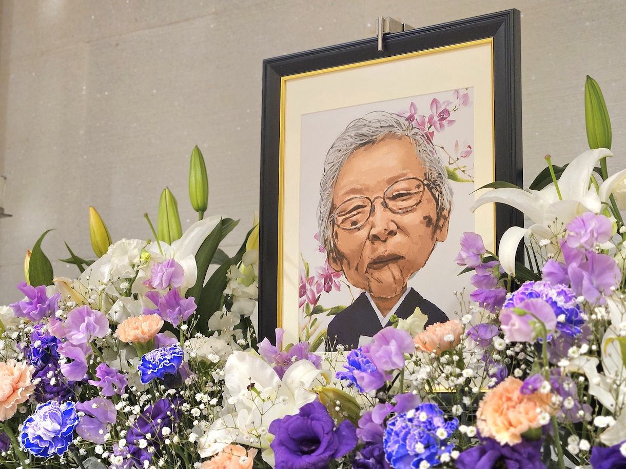 最短当日納品◆遺影写真をイラスト化いたします 良い写真がない・画質が悪い　お悩みはイラスト化で解消できます イメージ1