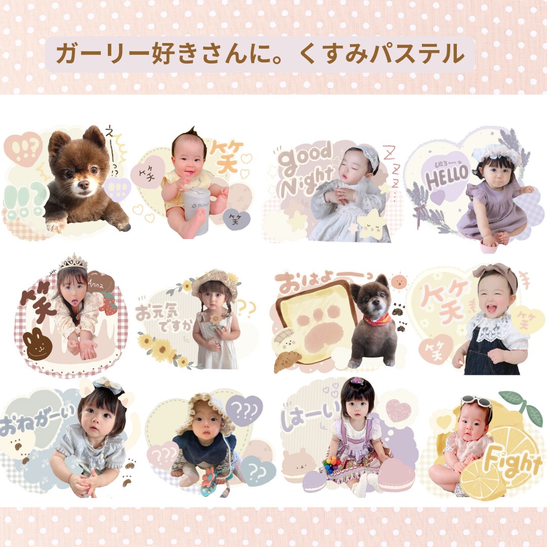 最安値★LINEラインスタンプ作成します お気に入りなること間違いなし。完全オリジナルLINEスタンプ イメージ3