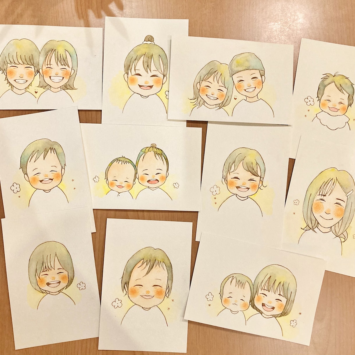 ニッコリ似顔絵描きます 心あたたまる似顔絵で大切な記念日を笑顔に♡お手頃価格♡ イメージ4