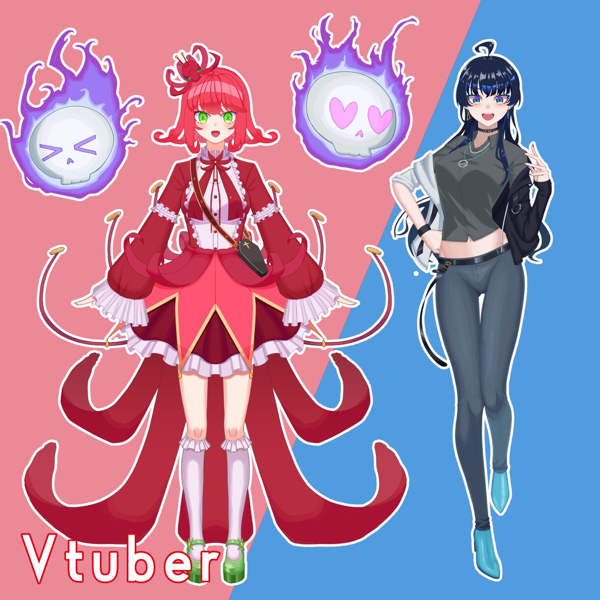 色濃いめTRPGなどに使える全身イラスト描きます かっこかわいいタッチで貴方の理想を再現します イメージ7