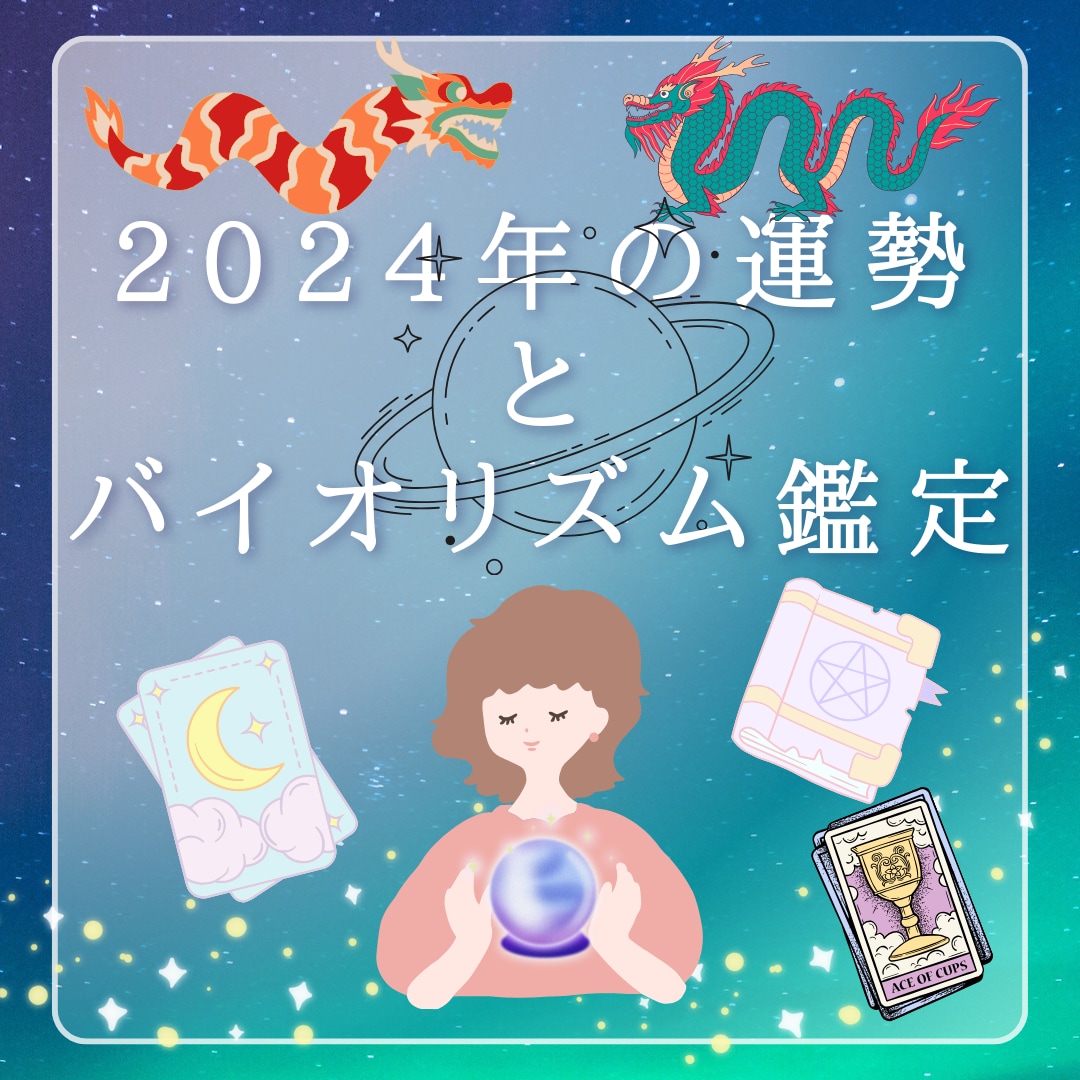 2024年のあなたの運勢やバイオリズムを占います 大手占いサイト所属トップアスリートやアイドルの鑑定実績あり イメージ1