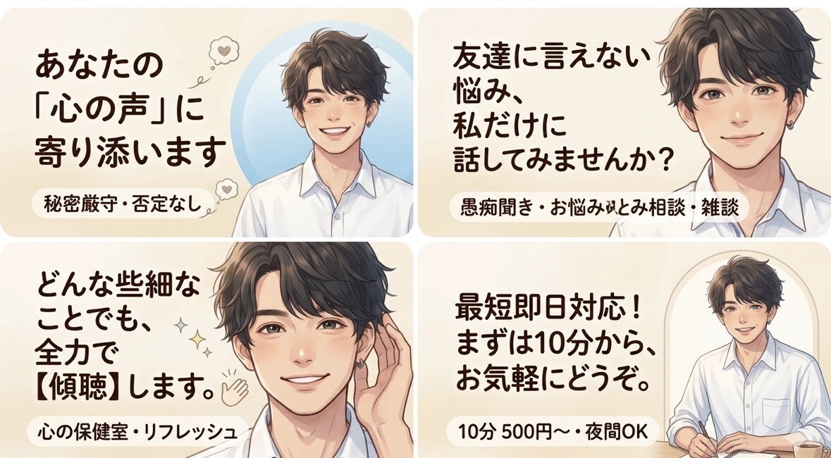 恋のお悩みを一緒に解決します 誰かに相談したい恋の悩みを打ち明けてください！ イメージ1