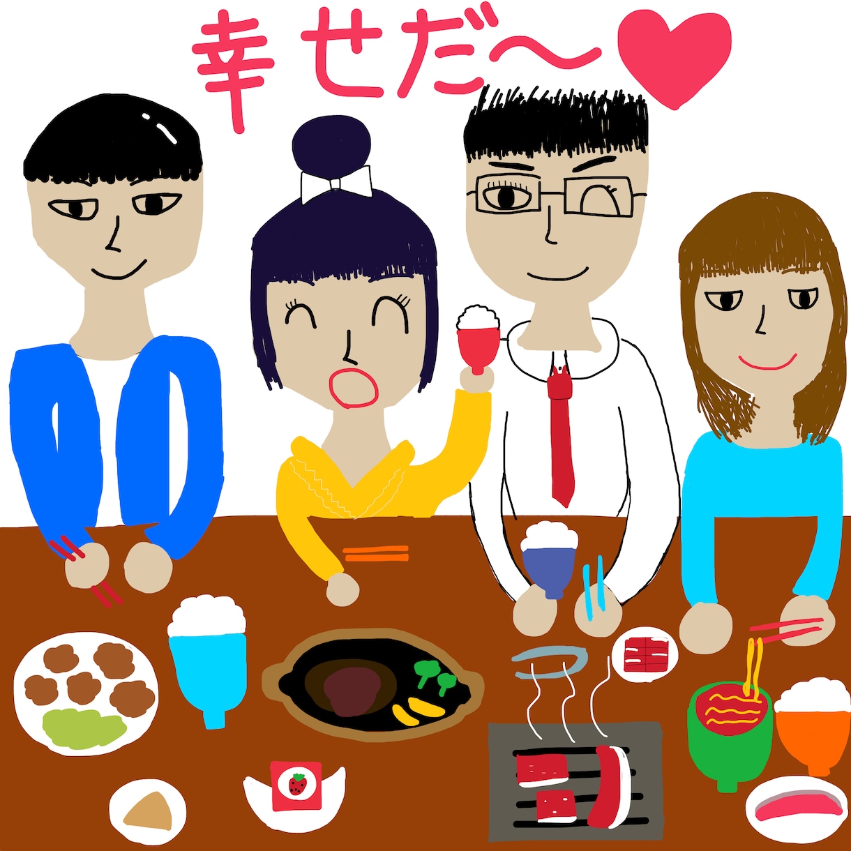 子供が描いたような温かみのあるイラストの提供します 心が温まるイラストで伝えたい事をより伝わりやすく イメージ3