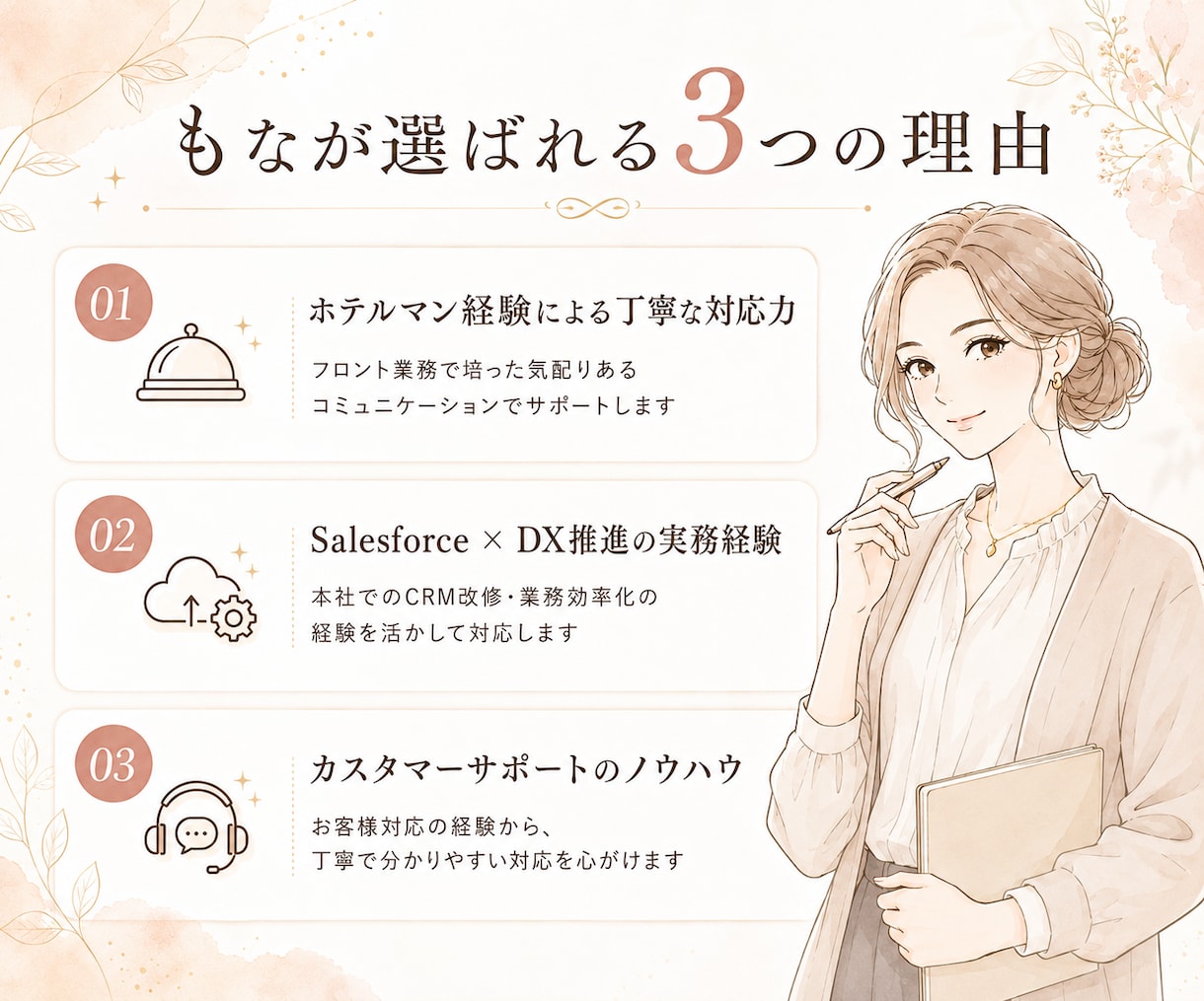 事務まわりをまるごとサポートします 返信対応・資料作成・データ入力を丁寧にサポート イメージ3