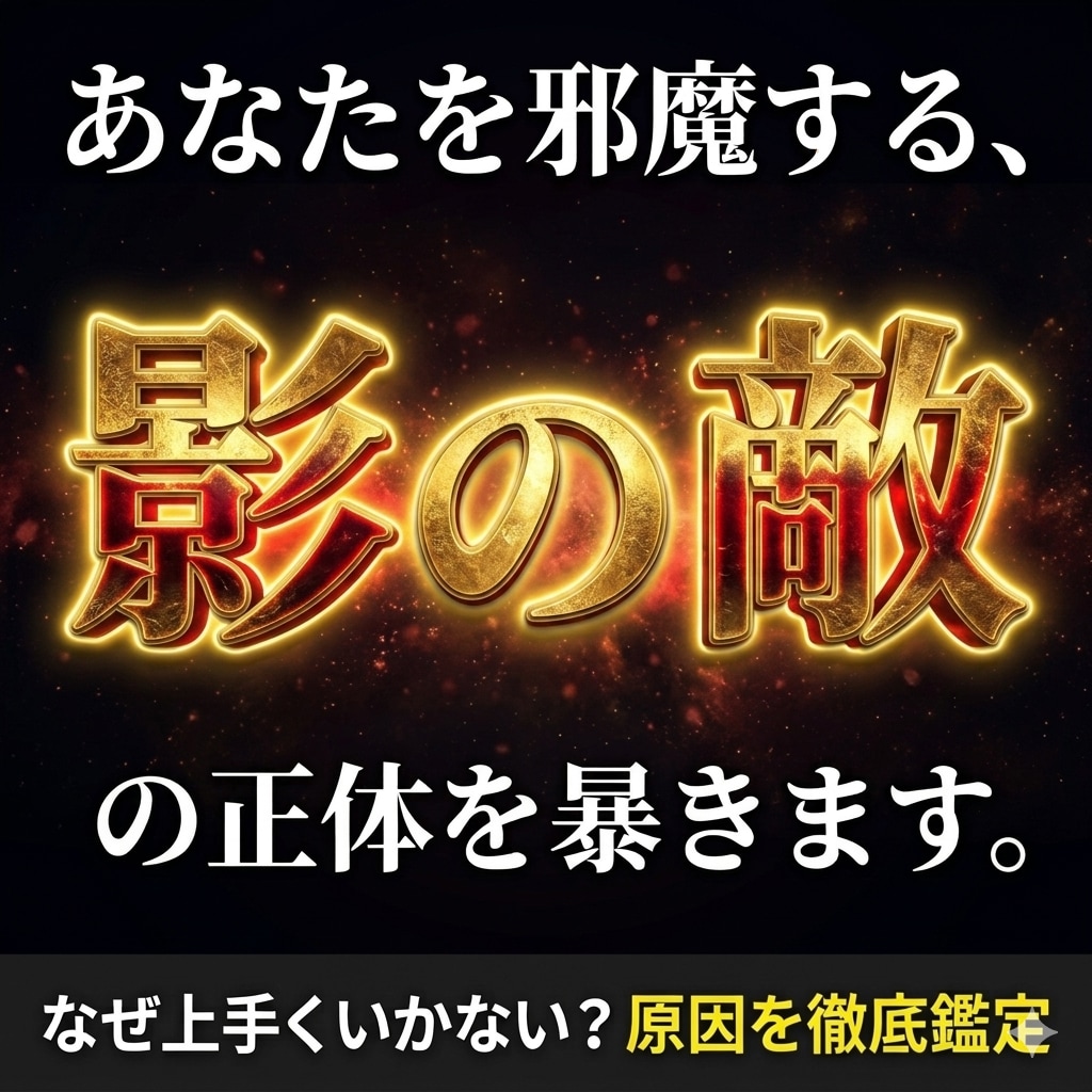 影の敵、障害の存在をお調べします なぜ上手くいかない？隠れた障害を徹底鑑定 イメージ1