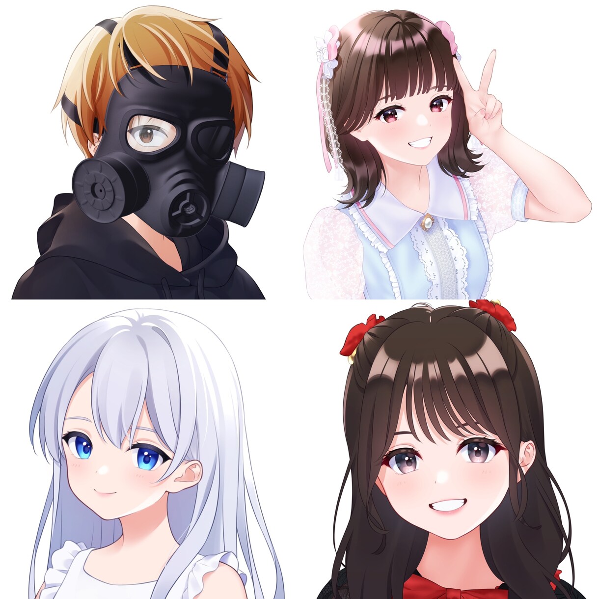写真や文章から華やかな似顔絵を制作いたします CDジャケットのイラスト担当経験あり♪ イメージ5