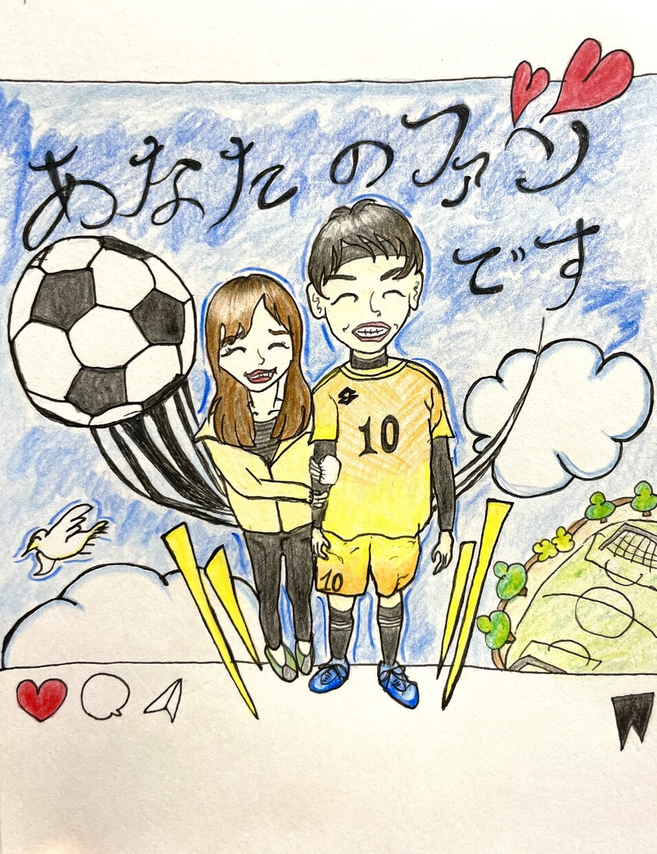 色鉛筆でプレゼントしたい似顔絵をお描きします 結婚式のウェルカムボード等も対応します！ イメージ2