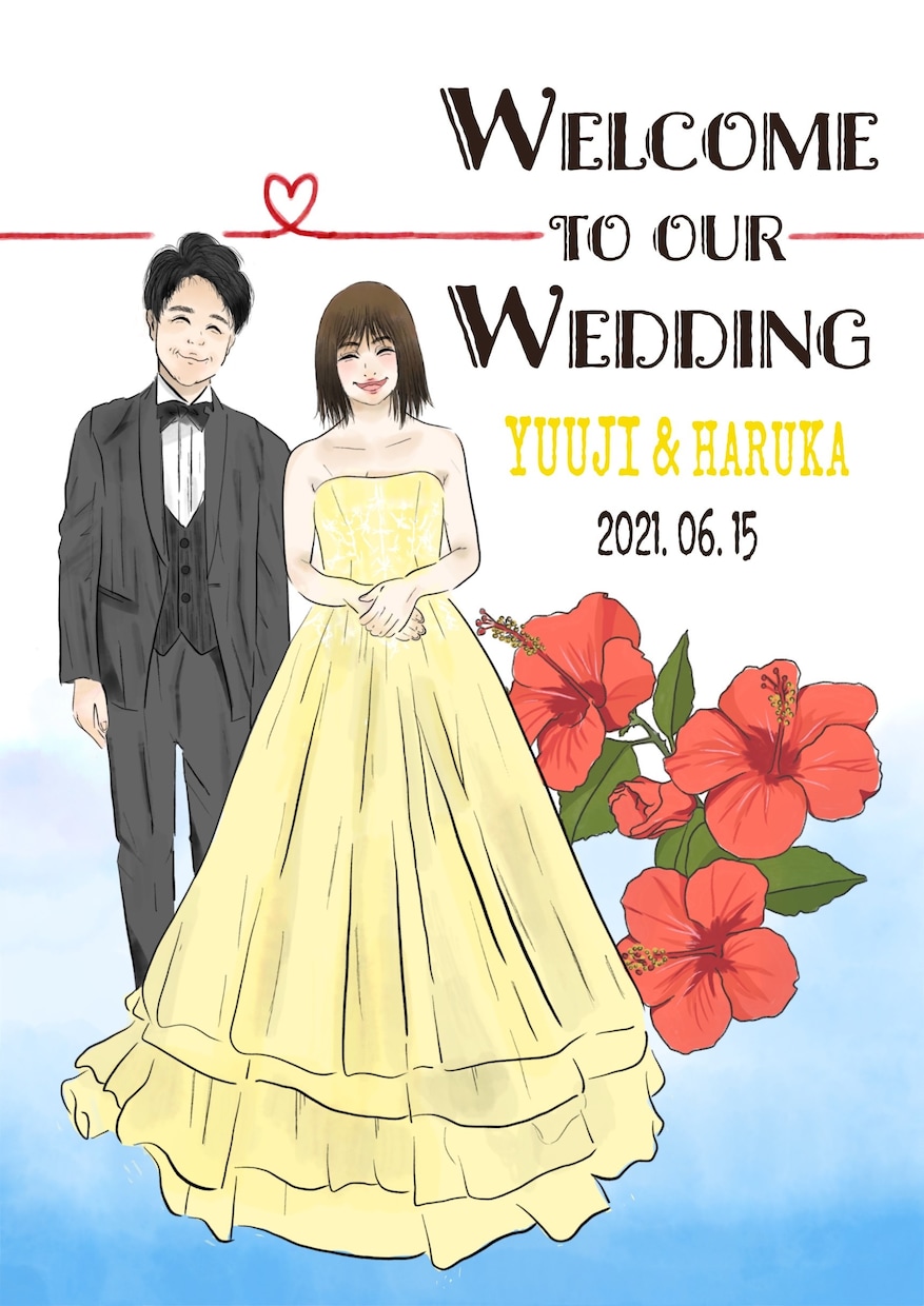 お洒落♡♡記念に残るウェルカムボードを作成ます 人生一度の結婚式をお洒落なウェルカムボードで歓迎しませんか♡ イメージ2