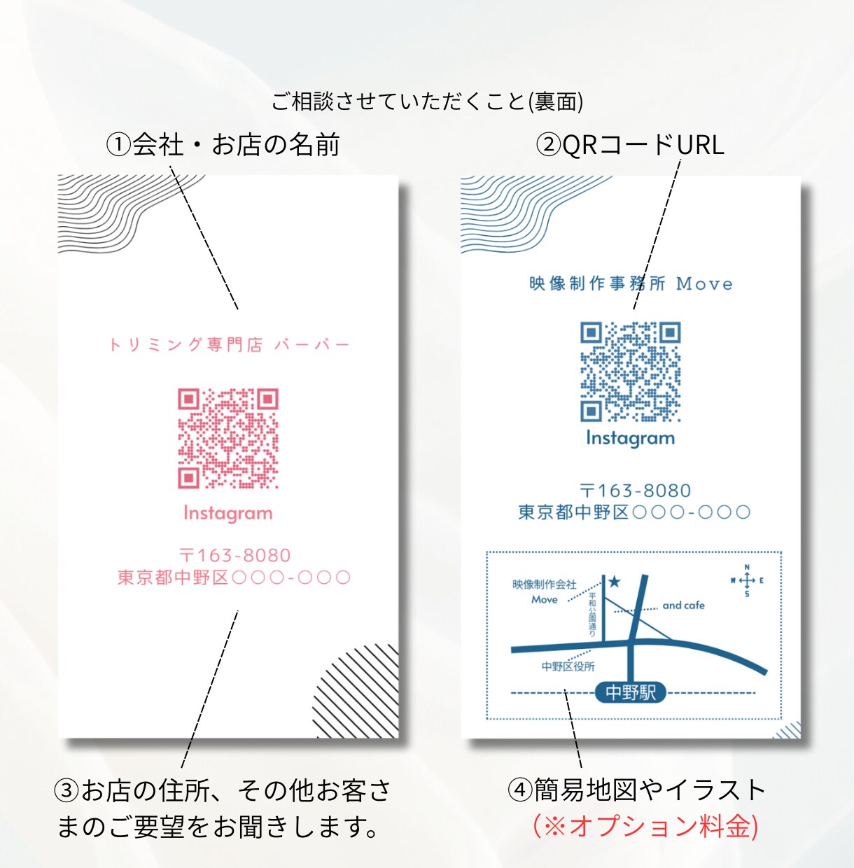 フォーマルな似顔絵付名刺を作成致します 会社や部署での発注も承ってます！ イメージ5